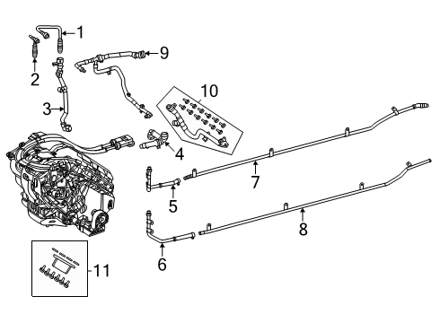 2025 Mercedes-Benz G580 COOLANT HOSE Diagram for 465-500-63-02