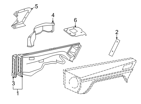 2003 Mercedes-Benz G55 AMG Inner Components - Fender