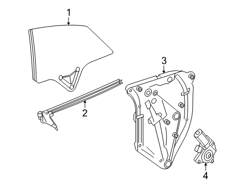 2011 Mercedes-Benz E350 Front Door Diagram 5