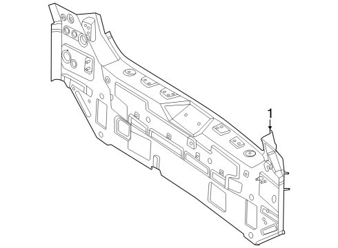 2025 Mercedes-Benz GLC63 AMG S E Performance Rear Body Diagram 2