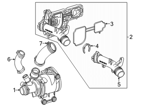 2025 Mercedes-Benz GLE53 AMG SUV Water Pump