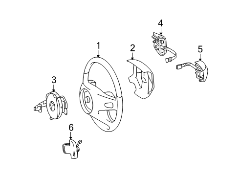 2008 Mercedes-Benz ML350 Steering Wheel & Trim