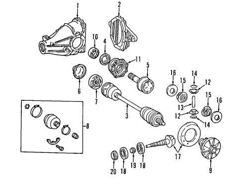 1995 Mercedes-Benz SL600 Differential - Rear