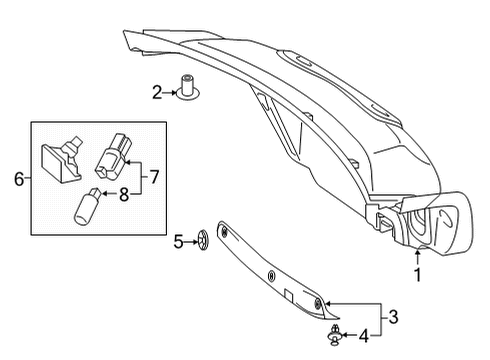 2022 Mercedes-Benz E350 Interior Trim - Trunk