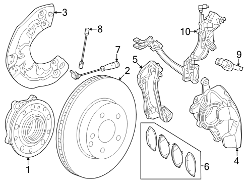 2024 Mercedes-Benz GLC300 Brake Components Diagram 3