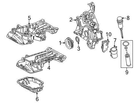 2001 Mercedes-Benz E320 Engine Parts Diagram