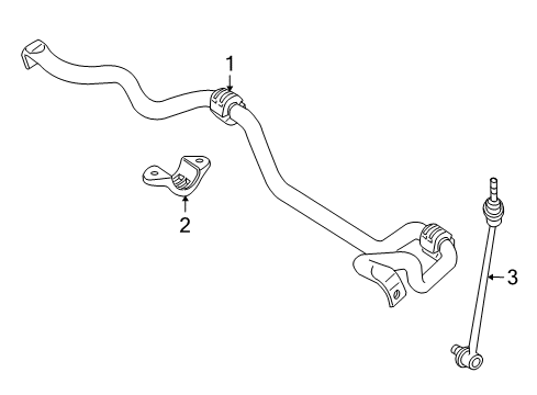 2008 Mercedes-Benz S600 Stabilizer Bar & Components Diagram 2