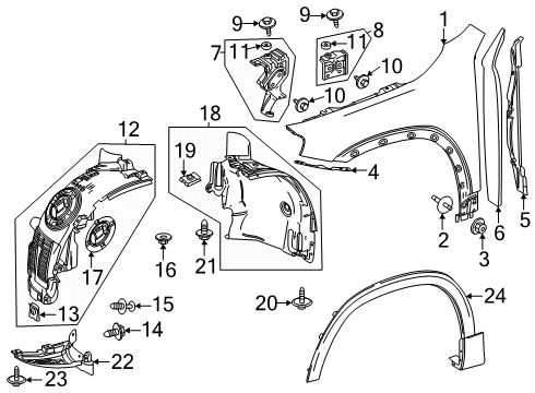 2025 Mercedes-Benz GLA250 Fender & Components