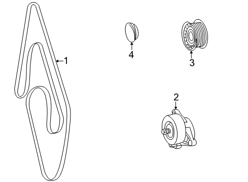 2001 Mercedes-Benz E320 Belts & Pulleys