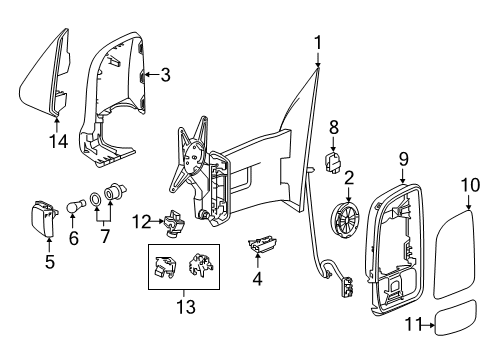 2024 Mercedes-Benz Sprinter 2500 Mirrors