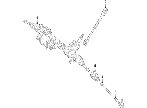 2012 Mercedes-Benz ML350 Steering Gear & Linkage Diagram 2