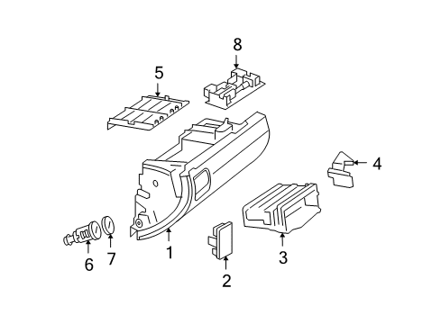 2012 Mercedes-Benz GL450 Glove Box