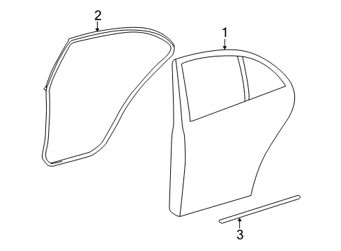 2012 Mercedes-Benz E350 Door & Components Diagram 3
