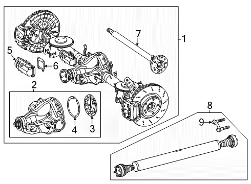 2025 Mercedes-Benz G63 AMG Axle Housing - Rear