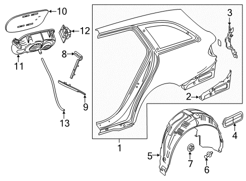 2020 Mercedes-Benz E63 AMG S Fuel Door Diagram 2