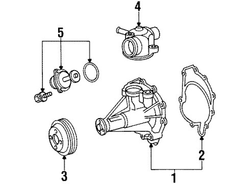 1996 Mercedes-Benz S500 Water Pump