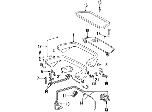1991 Mercedes-Benz 300SL Roll Bar