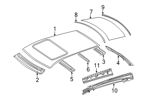 2007 Mercedes-Benz R500 Roof & Components
