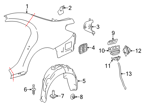 2017 Mercedes-Benz S550e Fuel Door Diagram