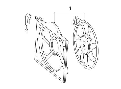 2011 Mercedes-Benz CL550 Cooling Fan Diagram