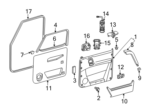 2006 Mercedes-Benz G500 Interior Trim - Front Door