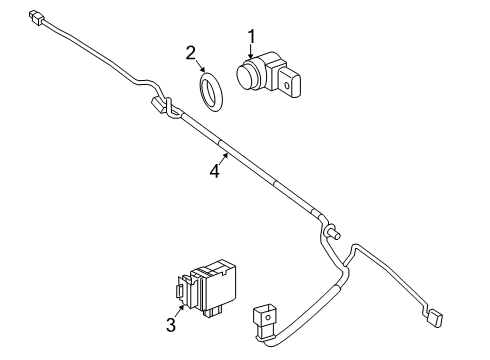 2024 Mercedes-Benz Sprinter 2500 Electrical Components - Rear Bumper