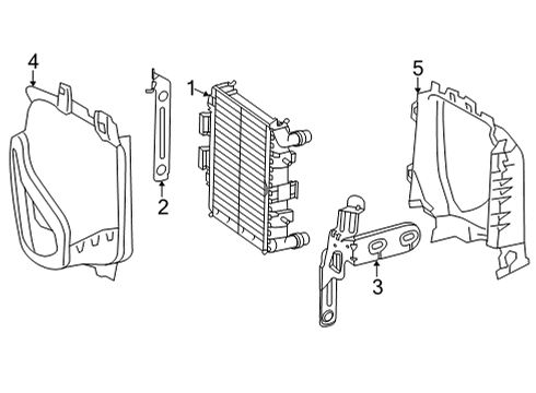 2025 Mercedes-Benz S580 Radiator & Components Diagram 2
