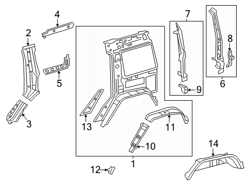 2025 Mercedes-Benz G63 AMG Inner Structure - Quarter Panel