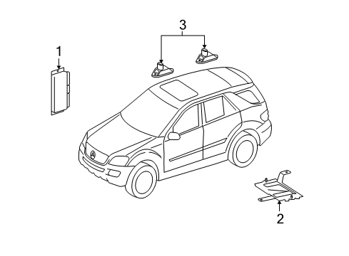 2011 Mercedes-Benz ML550 Electrical Components Diagram 2