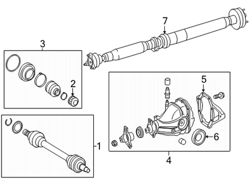 2020 Mercedes-Benz GLC350e Axle & Differential - Rear Diagram