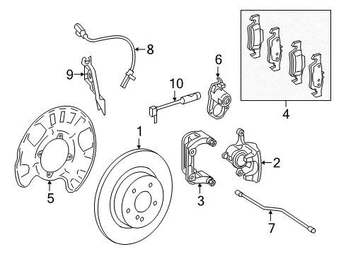 2016 Mercedes-Benz GLE450 AMG Parking Brake Diagram
