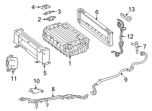 2017 Mercedes-Benz GLE550e Battery Diagram for 789-340-59-05-83