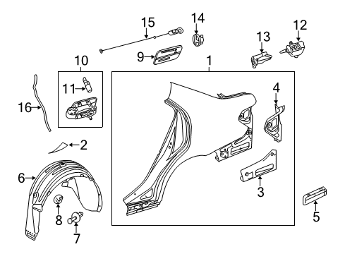2014 Mercedes-Benz E250 Fuel Door
