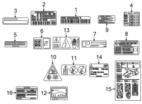 2024 Mercedes-Benz CLE53 AMG Information Labels