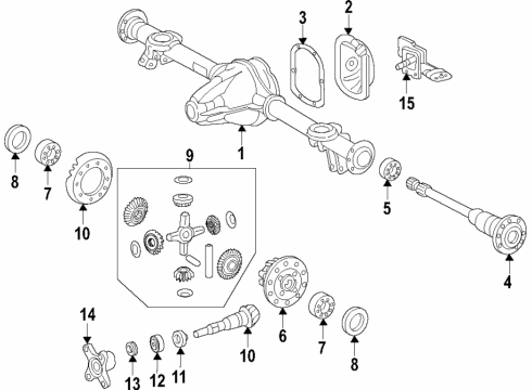 2024 Mercedes-Benz G550 Differential - Rear Diagram