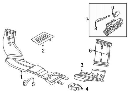 2023 Mercedes-Benz EQS 450 Ducts Diagram 4