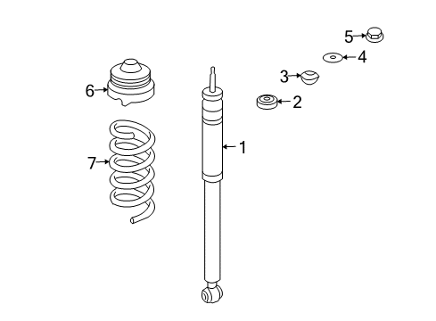 2006 Mercedes-Benz CLS500 Shocks & Components Diagram 4