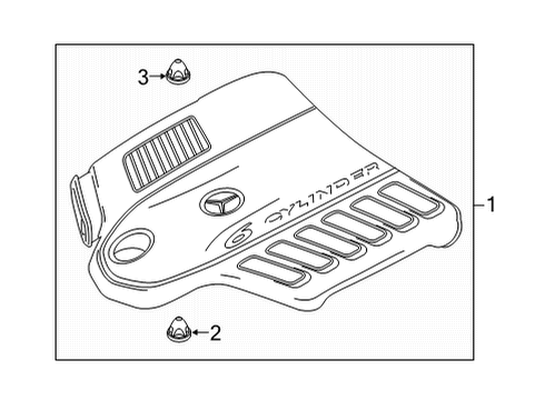 2021 Mercedes-Benz GLE53 AMG SUV Engine Appearance Cover