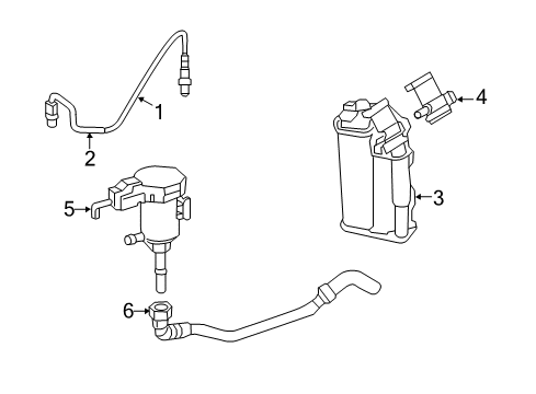 2014 Mercedes-Benz C350 Vapor Canister Diagram 2