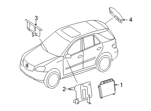 2012 Mercedes-Benz GL450 Electrical Components Diagram 2