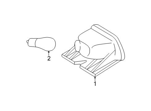 2001 Mercedes-Benz ML55 AMG High Mount Lamps Diagram