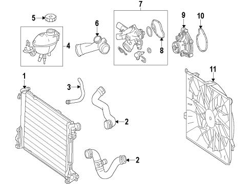 2012 Mercedes-Benz C250 Water Pump Diagram 3