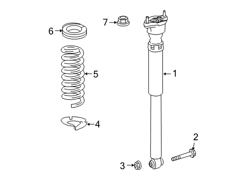 2012 Mercedes-Benz E350 Shocks & Components Diagram 2
