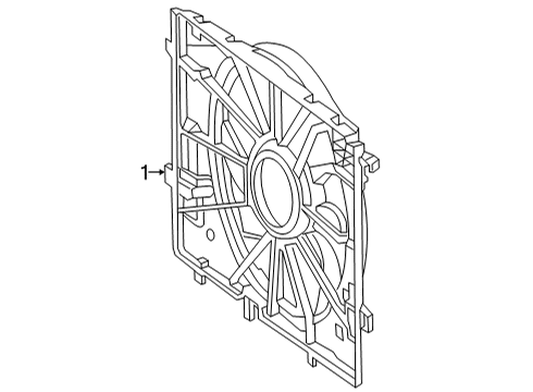 2021 Mercedes-Benz GLE63 AMG S SUV Cooling Fan