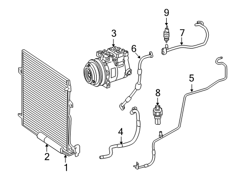 2010 Mercedes-Benz ML450 A/C Compressor