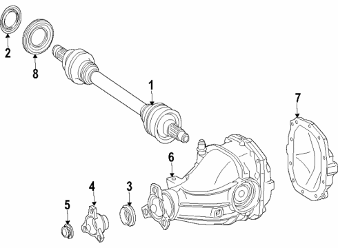 2018 Mercedes-Benz SLC300 Rear Axle Diagram