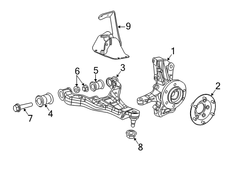 2014 Mercedes-Benz Sprinter 2500 Front Suspension Components Diagram
