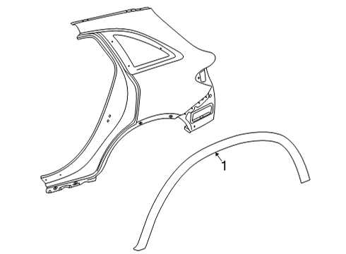 2022 Mercedes-Benz GLC300 Flare Diagram for 253-885-08-22