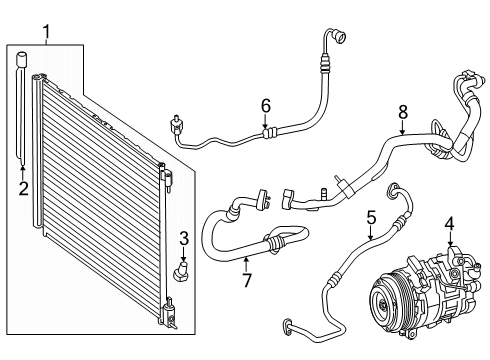 2024 Mercedes-Benz GLC300 A/C Compressor Diagram