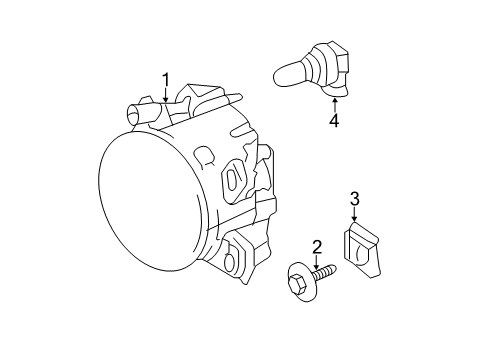 2011 Mercedes-Benz E550 Fog Lamps Diagram 2